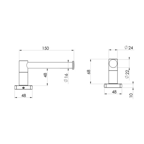 Enviro316 Stainless Steel Toilet Roll Holder