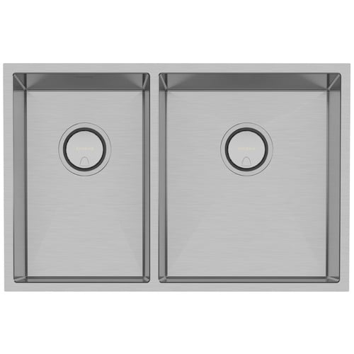 4000 Series 683mm 1 & 34 Double Bowl Kitchen Sink