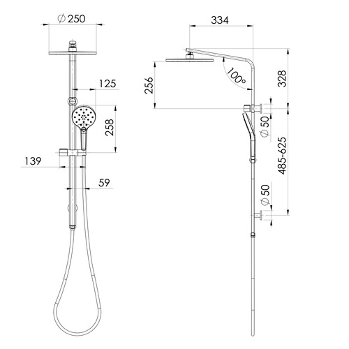 Oxley Twin Shower