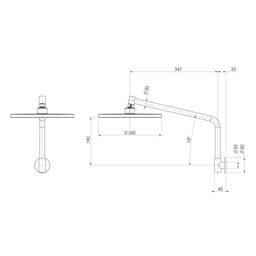 Ormond Shower Arm & Head