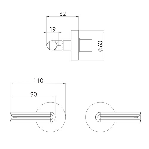 Vivid Slimline Plus Wall Top Assembly