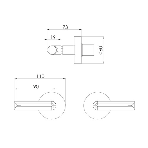 Vivid Slimline Plus Wall Top Assembly with Extended Spindles