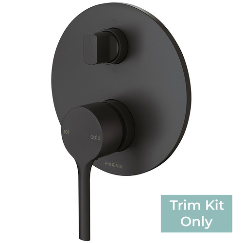 Vivid Slimline Oval Shower/Bath Wall Mixer with Diverter Trim Kit