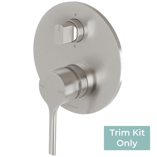 Vivid Slimline Oval Shower/Bath Wall Mixer with Diverter Trim Kit