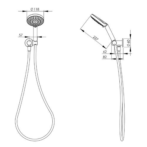 Vivid 5-Function Hand-held Shower