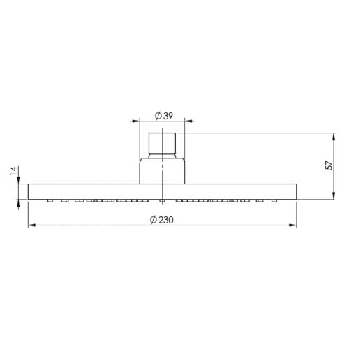 Vivid 230mm Round Shower Head