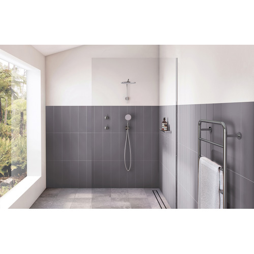 Vivid Slimline 800 X 500mm Brass Towel Rail