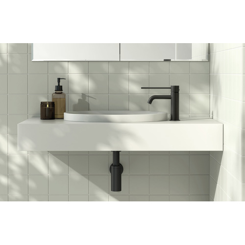 Vivid Slimline Curved Extended Lever Basin Mixer