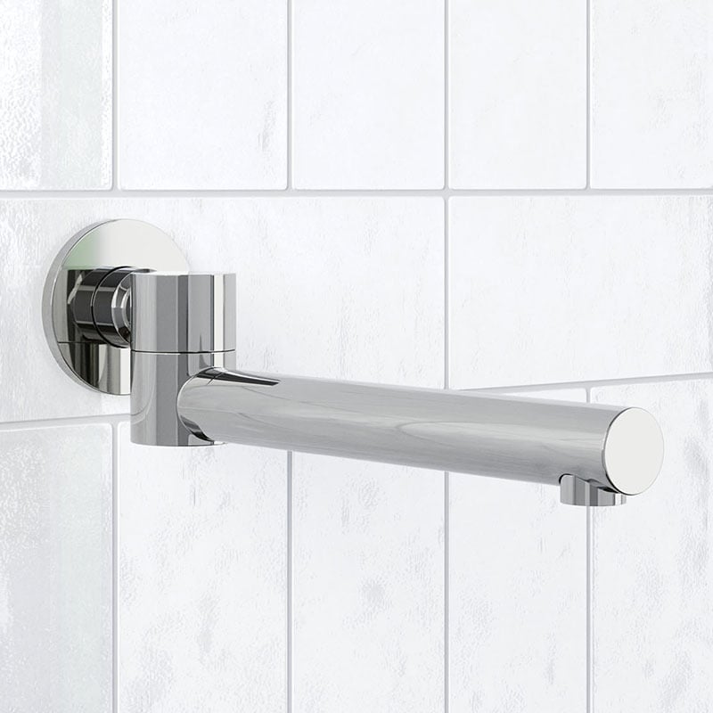 Ivy 100mm Shower Retrofit Cross Handle Taps & Spout Package