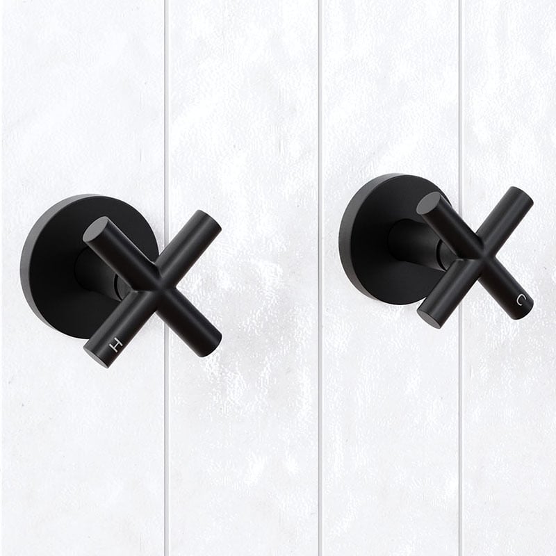 Ivy 100mm Shower with Retrofit Cross Handle Taps & Spout Package