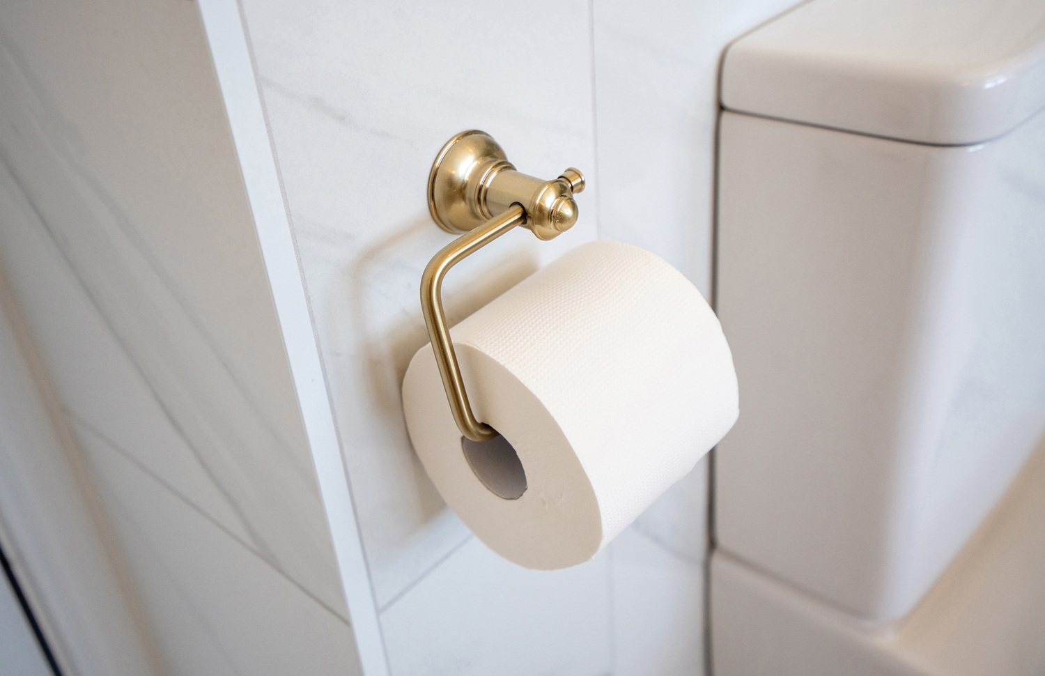 Cromford Brass Toilet Roll Holder