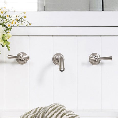 Cromford 180mm Bath/Basin Wall Tap Sets