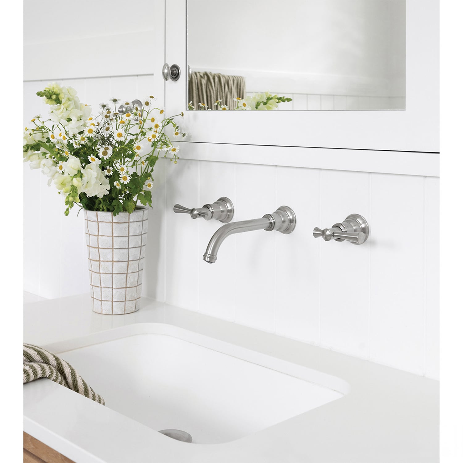 Cromford 180mm Bath/Basin Wall Tap Sets