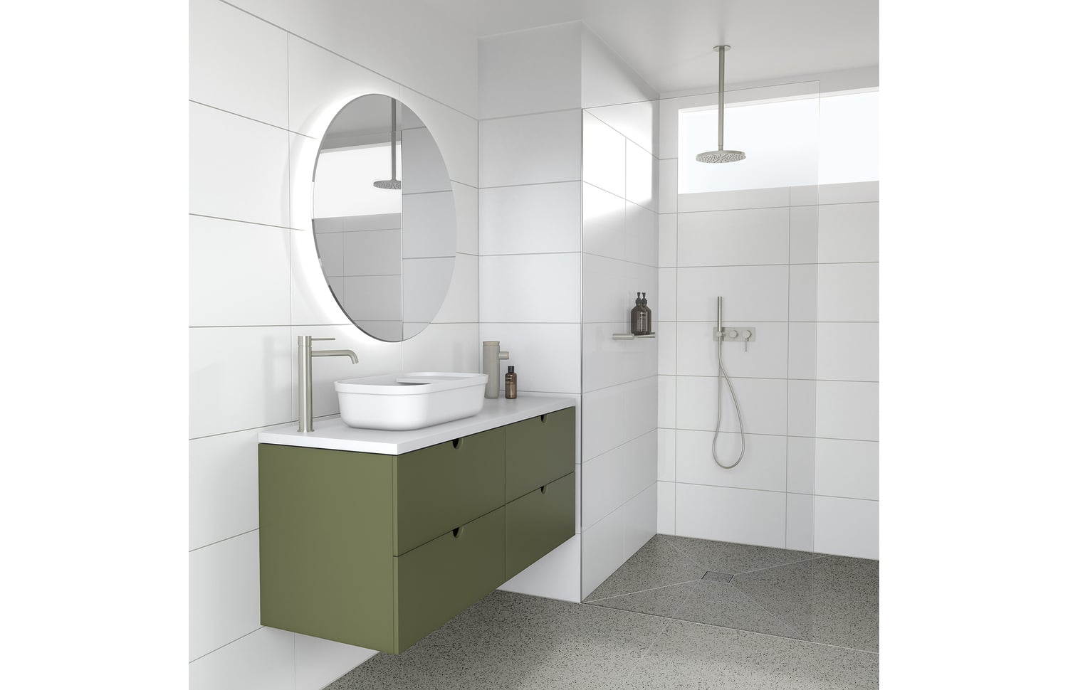 Vivid Slimline Wall Shower System