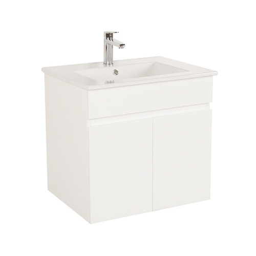 60cm Bianca Ceramic Top Wall Mounted Vanity with Basin