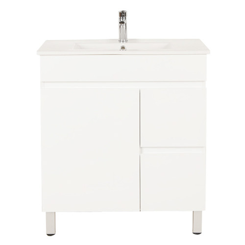 75cm Bianca Ceramic Top Right Hand Door Vanity with Basin