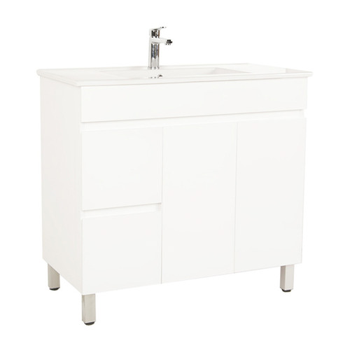 90cm Bianca Right Hand Door Vanity with Basin
