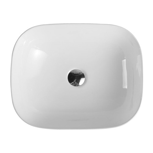 49x39.5cm Mercio Round-Edge Counter Top Ceramic Basin