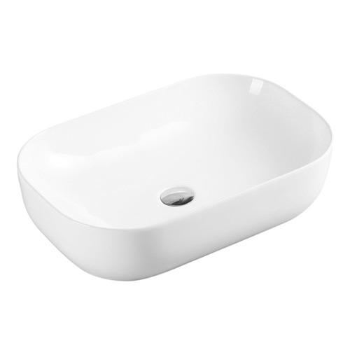 Evea Round-Edge Rectangular Counter Top Ceramic Basin