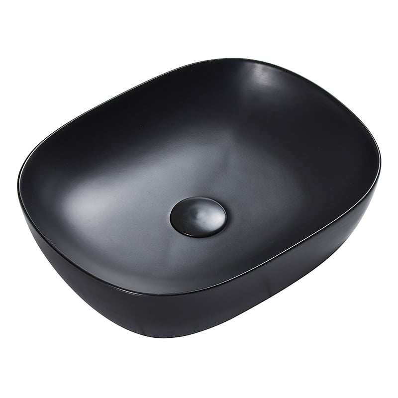 46.5x37.5cm Mercio Round-Edge Counter Top Ceramic Basin