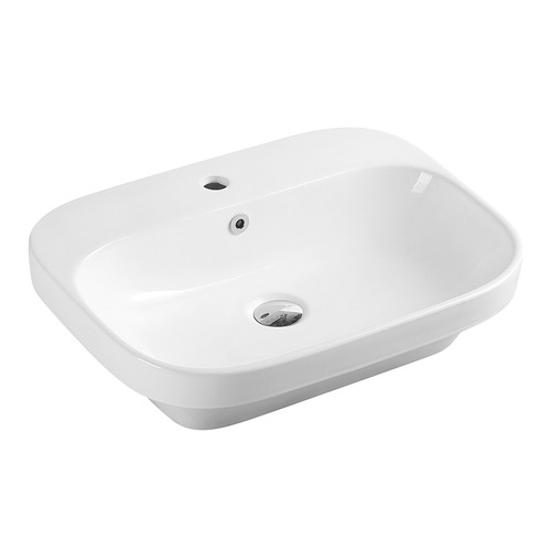 61x41.5cm Cosy Rectangular Insert Ceramic Basin with Mixer Hole