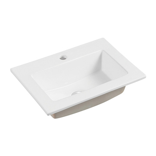 50 x 36cm Kada Rectangle Insert Ceramic Basin with Mixer Hole | Temple ...