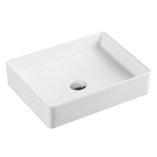 Qtro Rectangular Counter Top Ceramic Basin