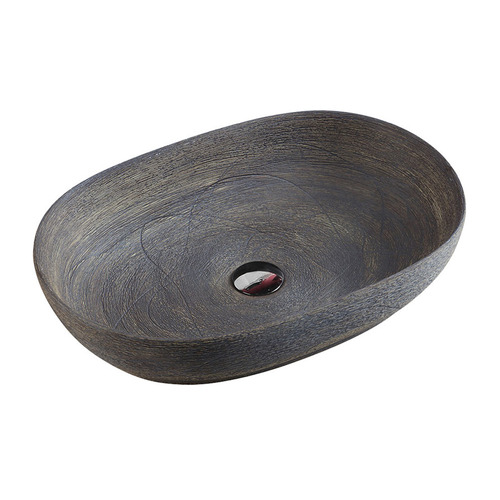 Natural Oak Vale Oval Ceramic Basin