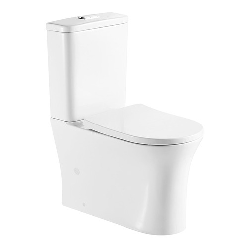 Toi Rimless Back-To-Wall Toilet Suite | Temple & Webster