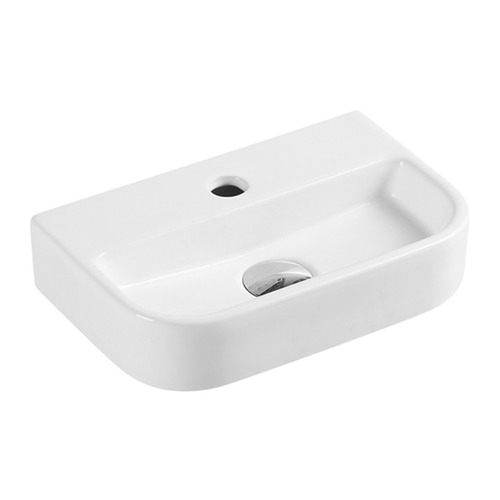 Nueva 245mm Rectangle Ceramic Wall-Hung Basin