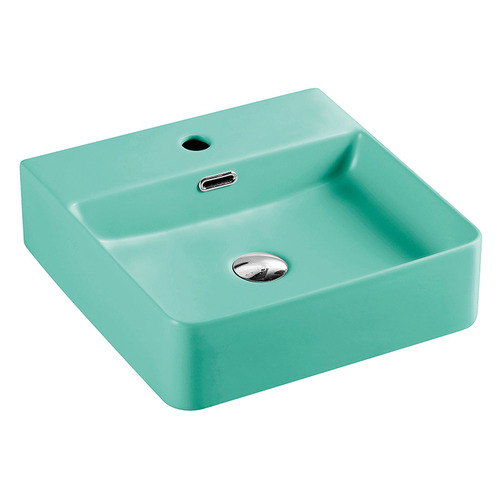 Mercio Square Wall Hung Ceramic Basin with Mixer Hole