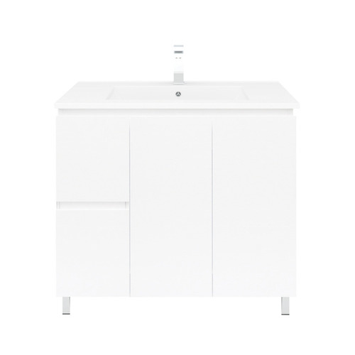 91cm Bianca Right-Hand Doors Vanity with Basin