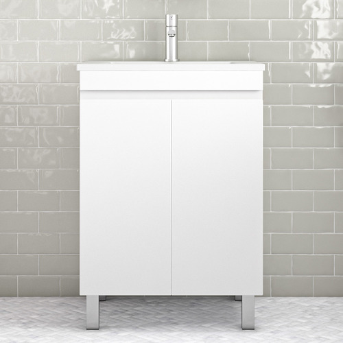 Bianca Floor Standing Ceramic Top Vanity with Basin