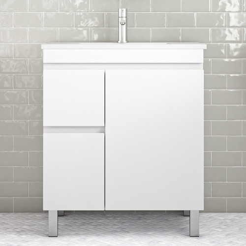 Bianca Right-Hand Door Floor Standing Vanity with Basin