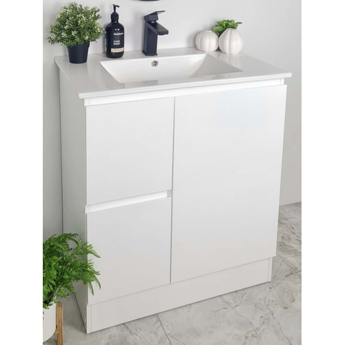 Boss 750mm Freestanding Vanity with Ceramic Countertop