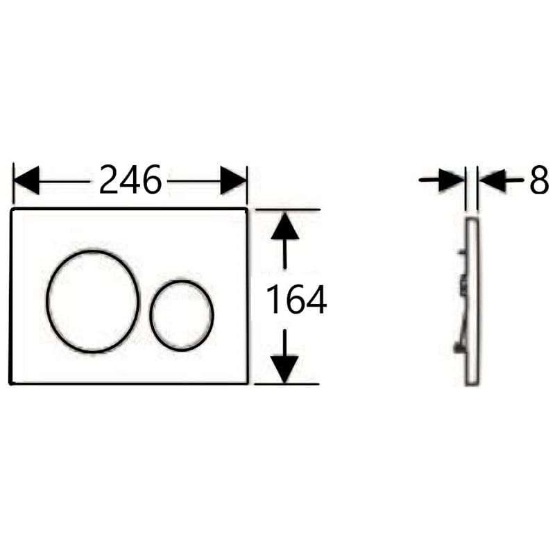 R&T Dual Flush Button
