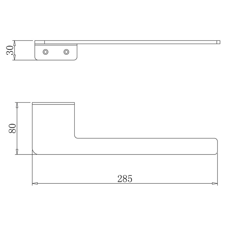 Flat Alloy Towel Rail