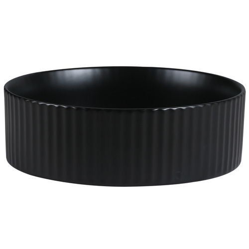 Jade 360mm Matte Black Ceramic Round Above Counter Basin
