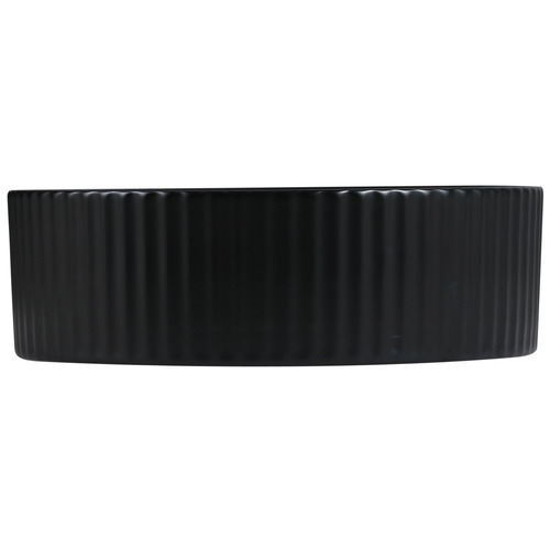 Jade 360mm Matte Black Ceramic Round Above Counter Basin