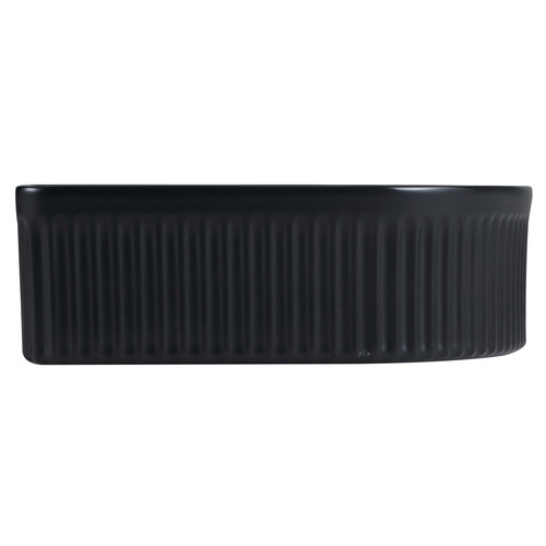 Jade 410mm Matte Black Ceramic Arch Above Counter Basin