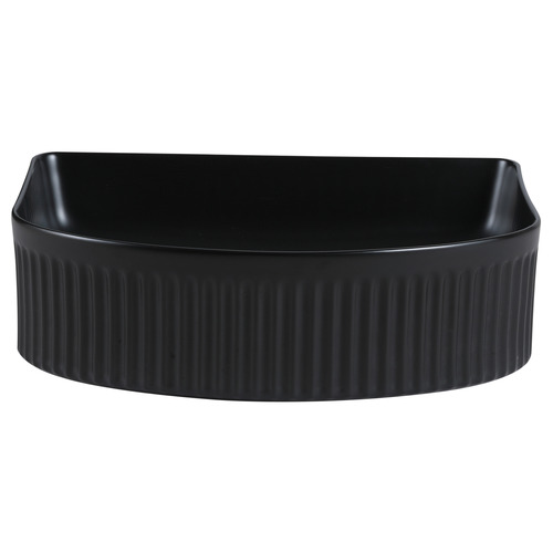 Jade 410mm Matte Black Ceramic Arch Above Counter Basin