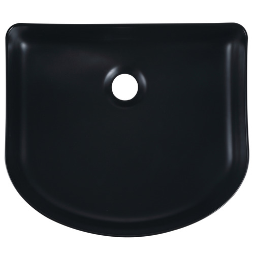 Jade 410mm Matte Black Ceramic Arch Above Counter Basin