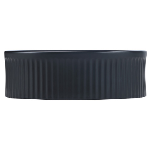Jade 580mm Matte Black Ceramic Pill Above Counter Basin