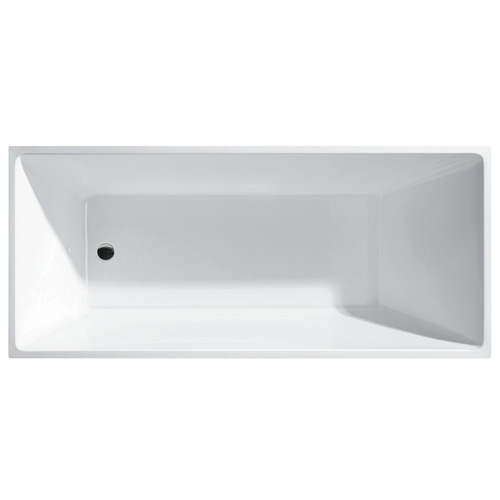 Hans 1400mm Gloss White Rectangle Acrylic Freestanding Bath