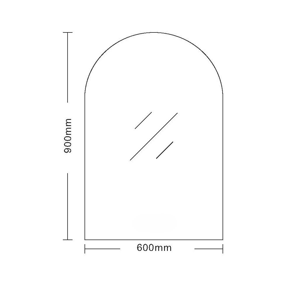 Ozias Arched Bathroom LED Mirror