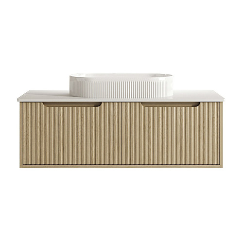 Colette 1200mm Natural Oak Wall Hung Vanity