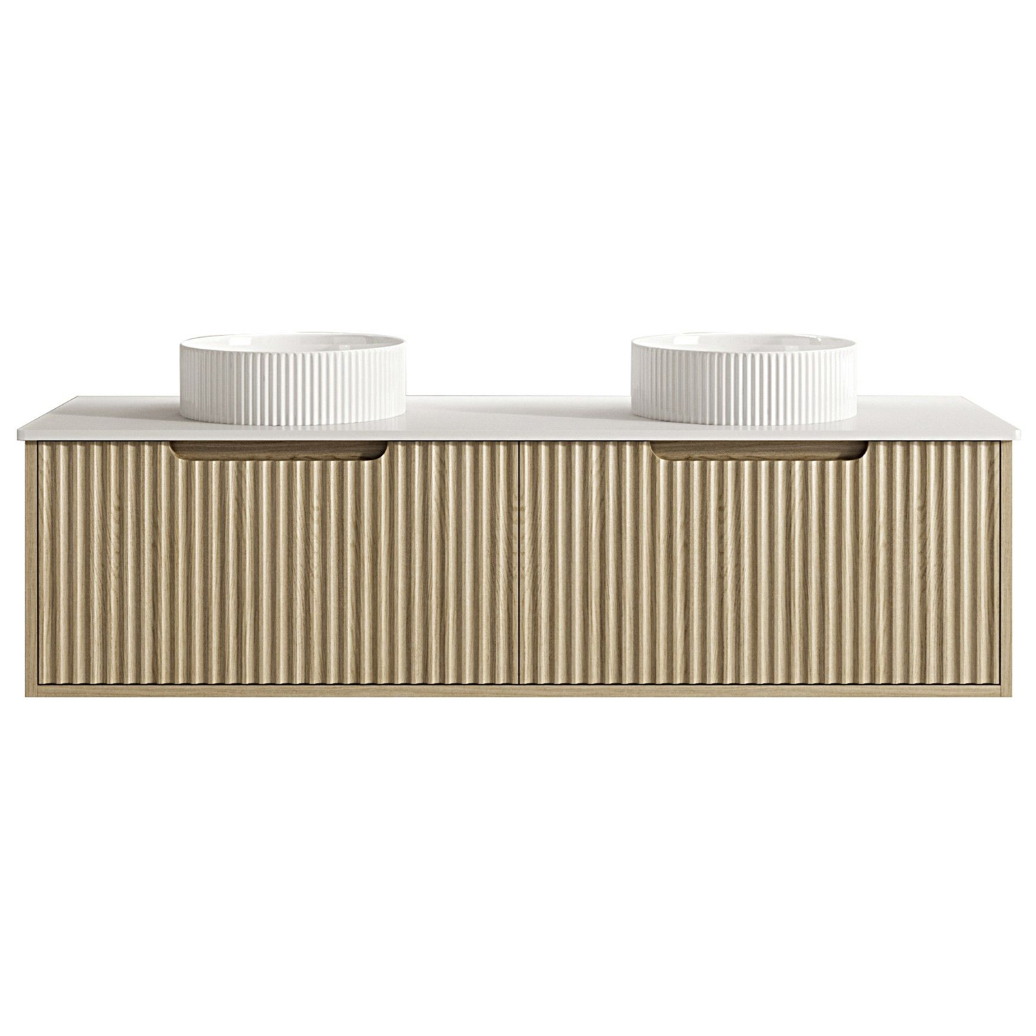 Colette 1500mm Natural Oak Wall Hung Vanity