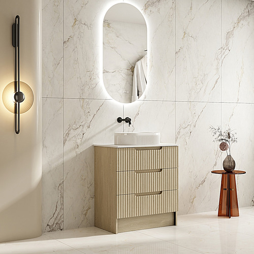 Colette 750mm Natural Oak Freestanding Vanity
