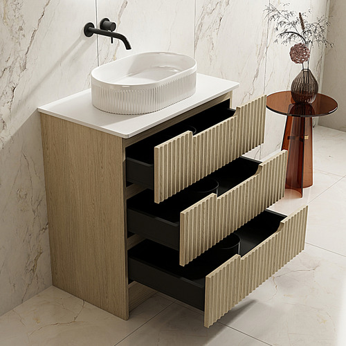 Colette 750mm Natural Oak Freestanding Vanity