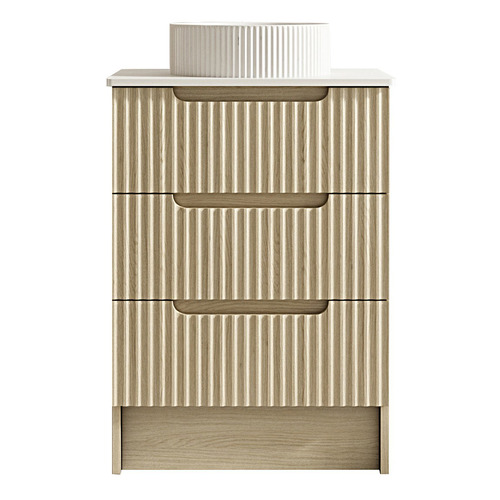 Colette 600mm Natural Oak Freestanding Vanity